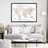 Around the World I Canvas Print