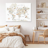 Around the World I Canvas Print