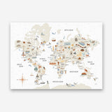 Around the World I Canvas Print