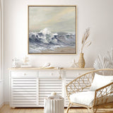 Splashing Wave (Square) Canvas Print