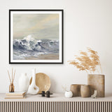 Splashing Wave (Square) Art Print