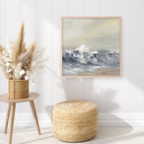 Splashing Wave (Square) Art Print