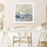 Splashing Wave (Square) Art Print