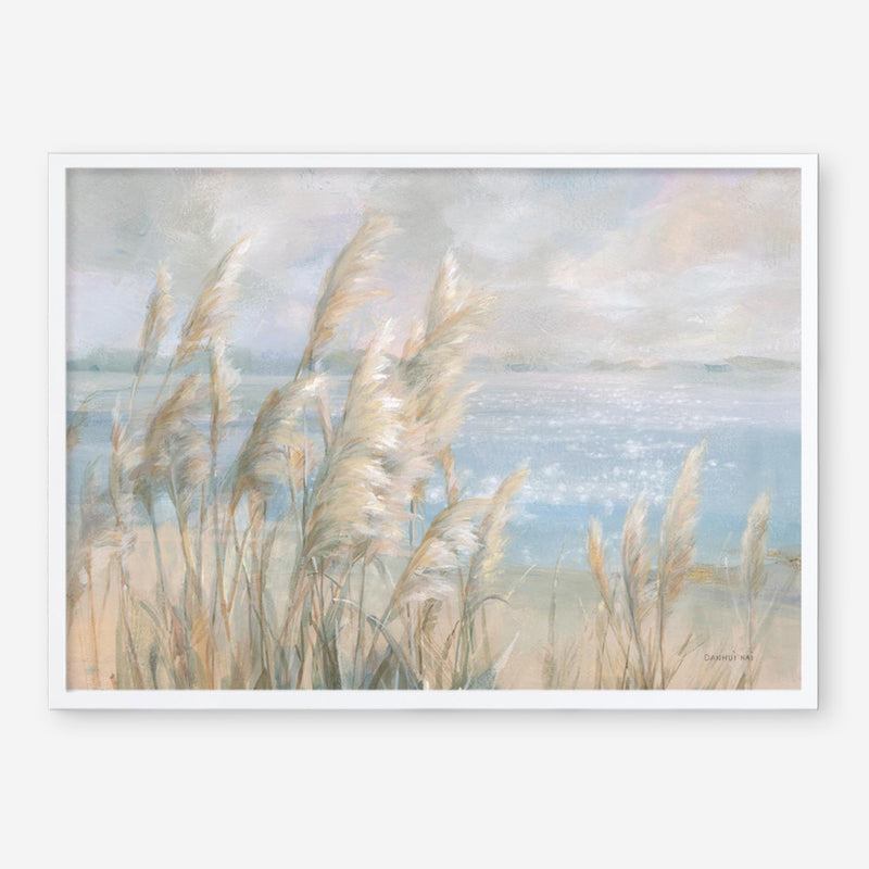 Seaside Pampas Grass Art Print