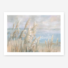 Seaside Pampas Grass Art Print