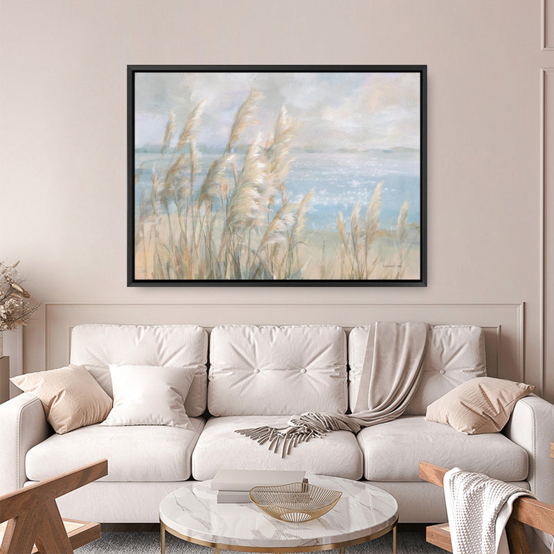 Seaside Pampas Grass Canvas Print