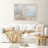 Seaside Pampas Grass Art Print
