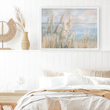 Seaside Pampas Grass Art Print