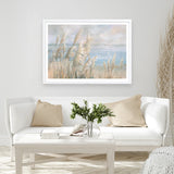Seaside Pampas Grass Art Print