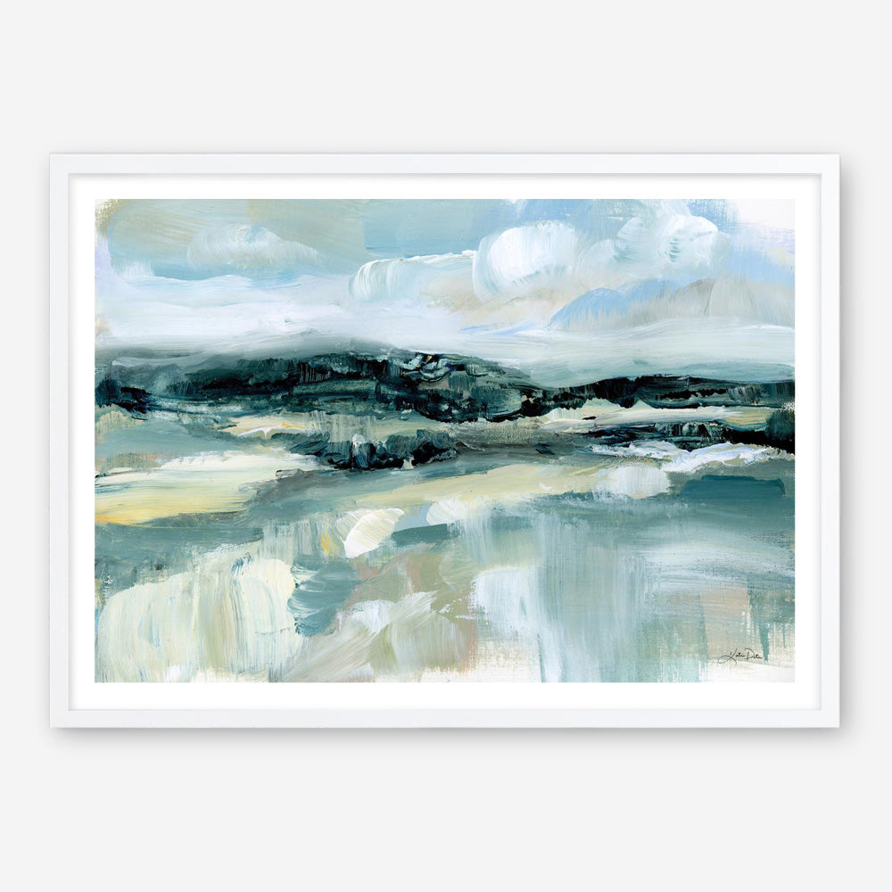 Clouds at Hilltop Art Print
