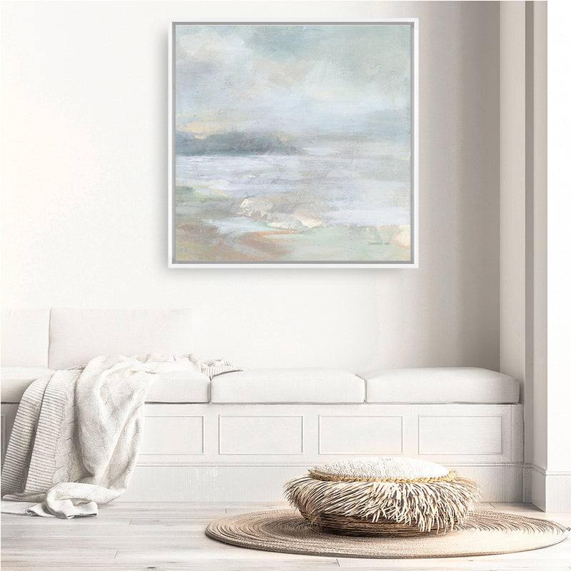 Bay Fog Crop (Square) Canvas Print