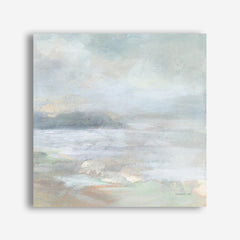 Bay Fog Crop (Square) Canvas Wall Art Print