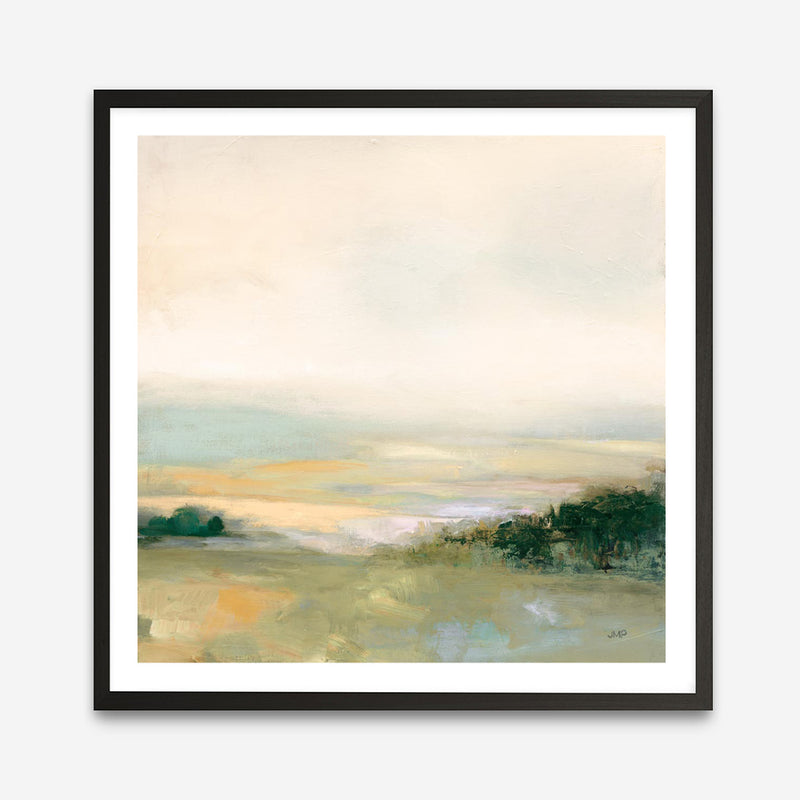 Dark Glowing Valley Neutral (Square) Art Print