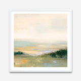 Dark Glowing Valley Neutral (Square) Art Print