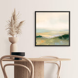 Dark Glowing Valley Neutral (Square) Art Print