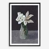 White Blooms Art Print