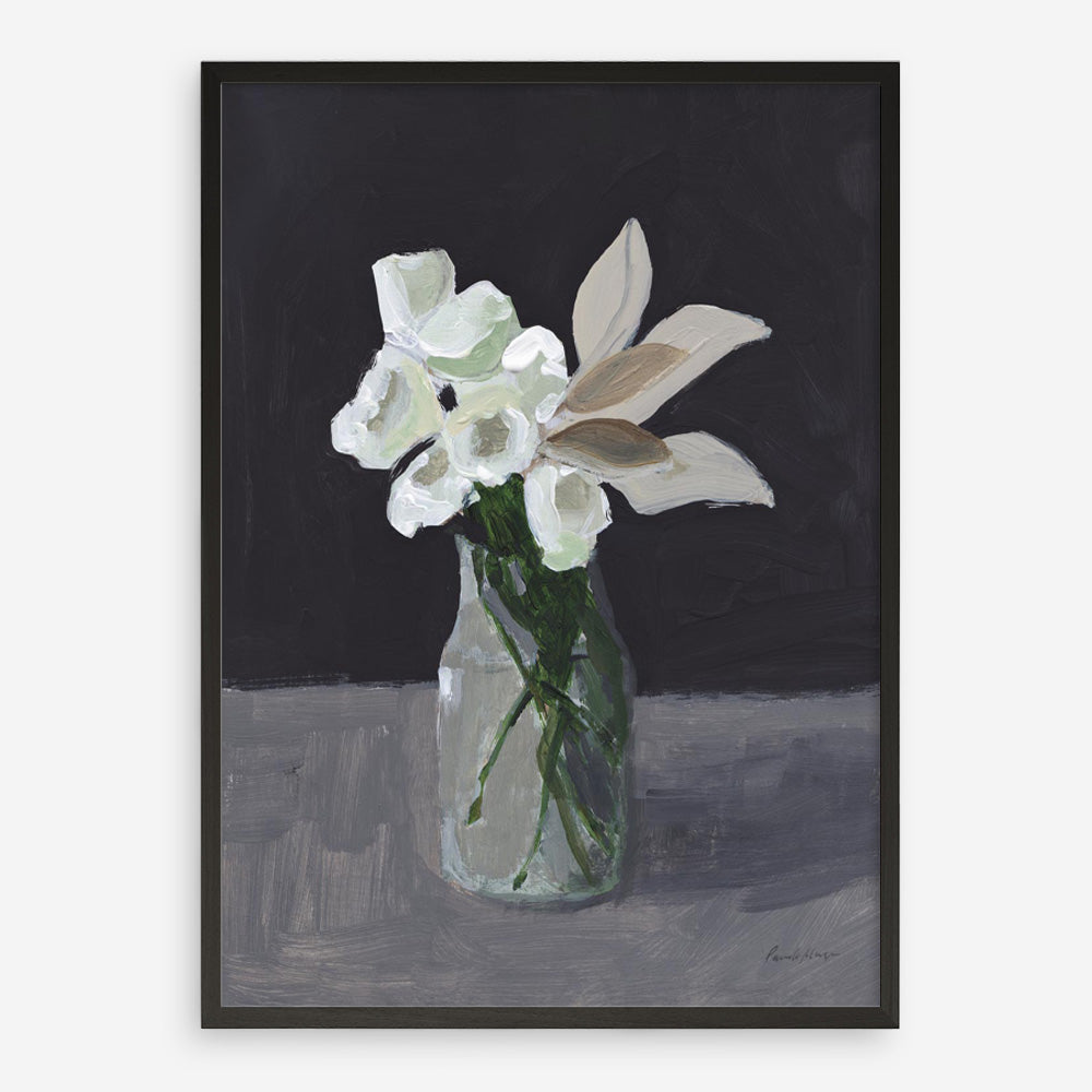 White Blooms Art Print