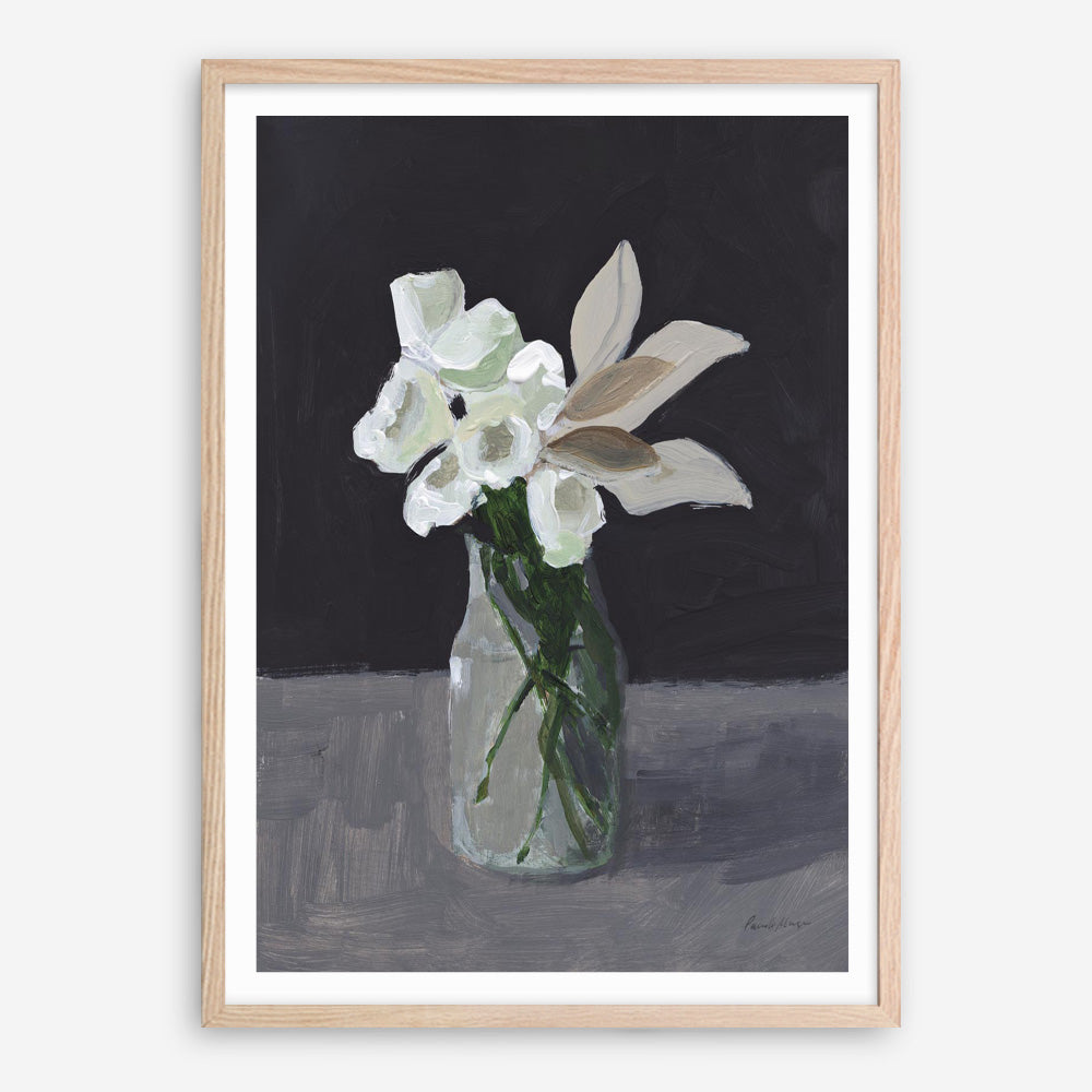 White Blooms Art Print