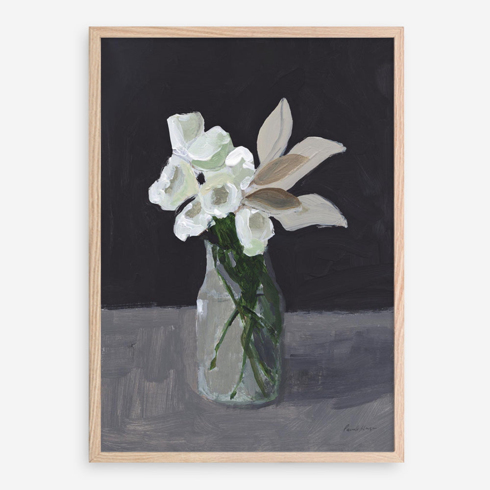 White Blooms Art Print