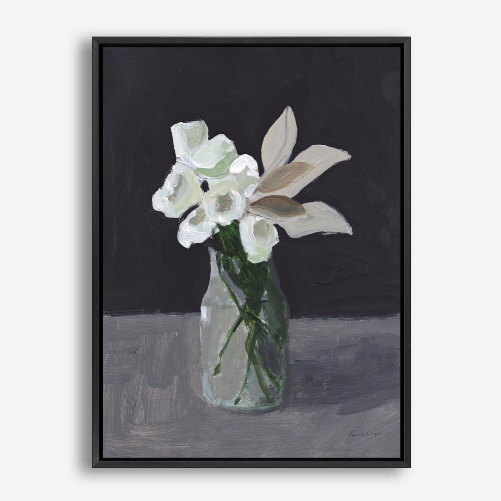 White Blooms Canvas Print