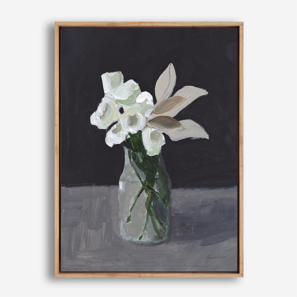 White Blooms Canvas Print