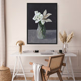 White Blooms Canvas Print