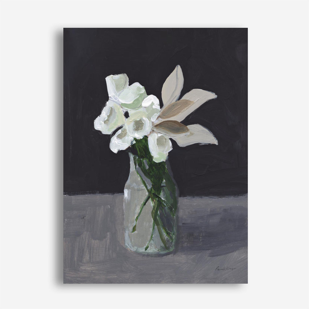 White Blooms Canvas Print