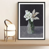 White Blooms Art Print
