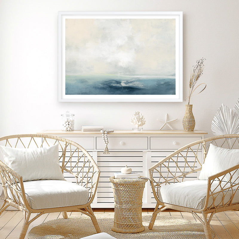 Oceanside Neutral Art Print