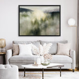 Valley Clouds Neutral Canvas Print