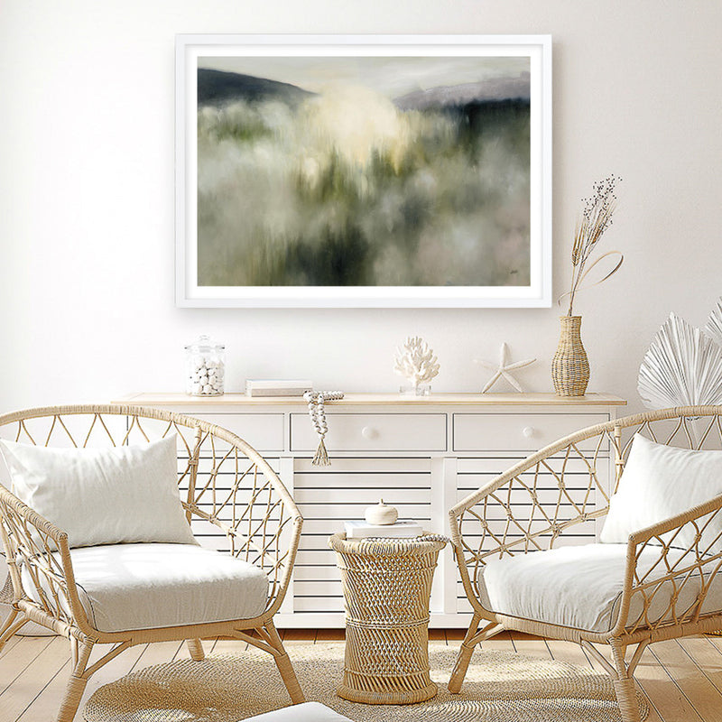 Valley Clouds Neutral Art Print