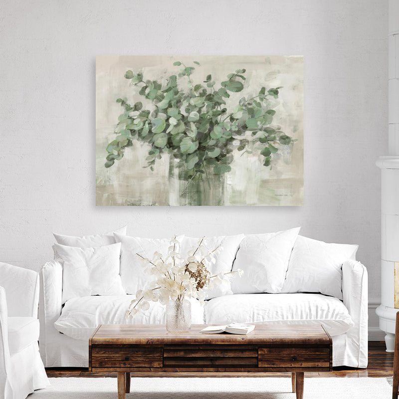 Scented Eucalyptus Neutral Canvas Print