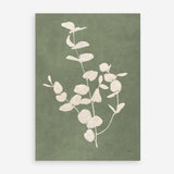 Botanical Study II Forest Green Crop Art Print