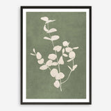 Botanical Study II Forest Green Crop Art Print