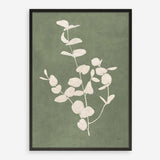 Botanical Study II Forest Green Crop Art Print