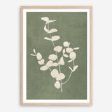Botanical Study II Forest Green Crop Art Print