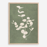 Botanical Study II Forest Green Crop Art Print