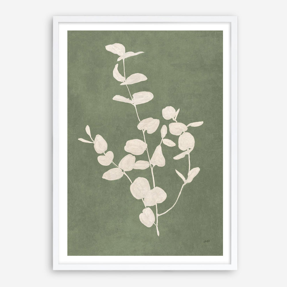 Botanical Study II Forest Green Crop Art Print