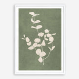 Botanical Study II Forest Green Crop Art Print