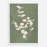 Botanical Study II Forest Green Crop Art Print