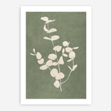 Botanical Study II Forest Green Crop Art Print
