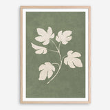 Botanical Study III Forest Green Crop Art Print