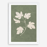 Botanical Study III Forest Green Crop Art Print