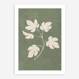 Botanical Study III Forest Green Crop Art Print