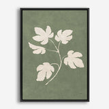 Botanical Study III Forest Green Crop Canvas Print