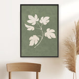 Botanical Study III Forest Green Crop Art Print