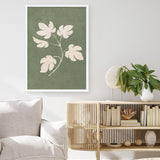 Botanical Study III Forest Green Crop Art Print