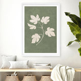 Botanical Study III Forest Green Crop Art Print