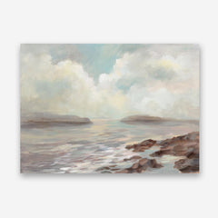 Distant Island Canvas Wall Art Print