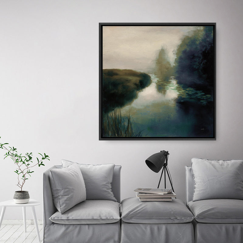 Twilight Fog Dark (Square) Canvas Print